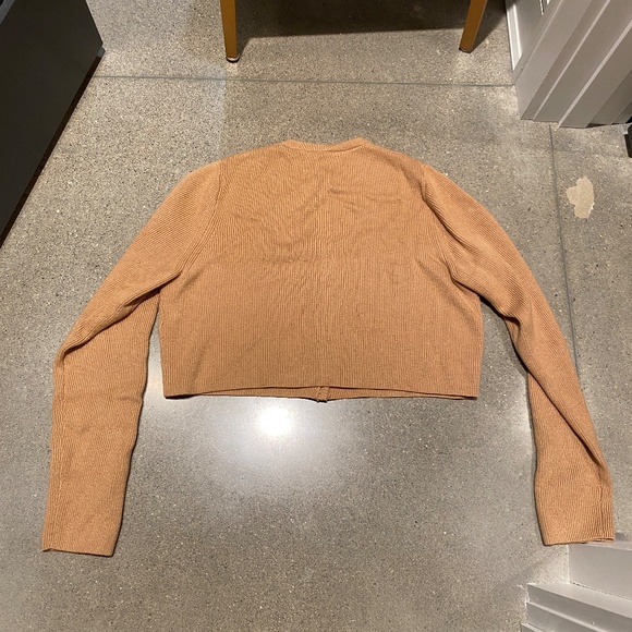 Levi's NWT Cropped Camel Cardigan - Picture 2 of 4